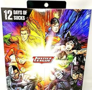 Boys Socks Justice League 12 Days Of Socks 2018 Dc Set Shoe Size Medium